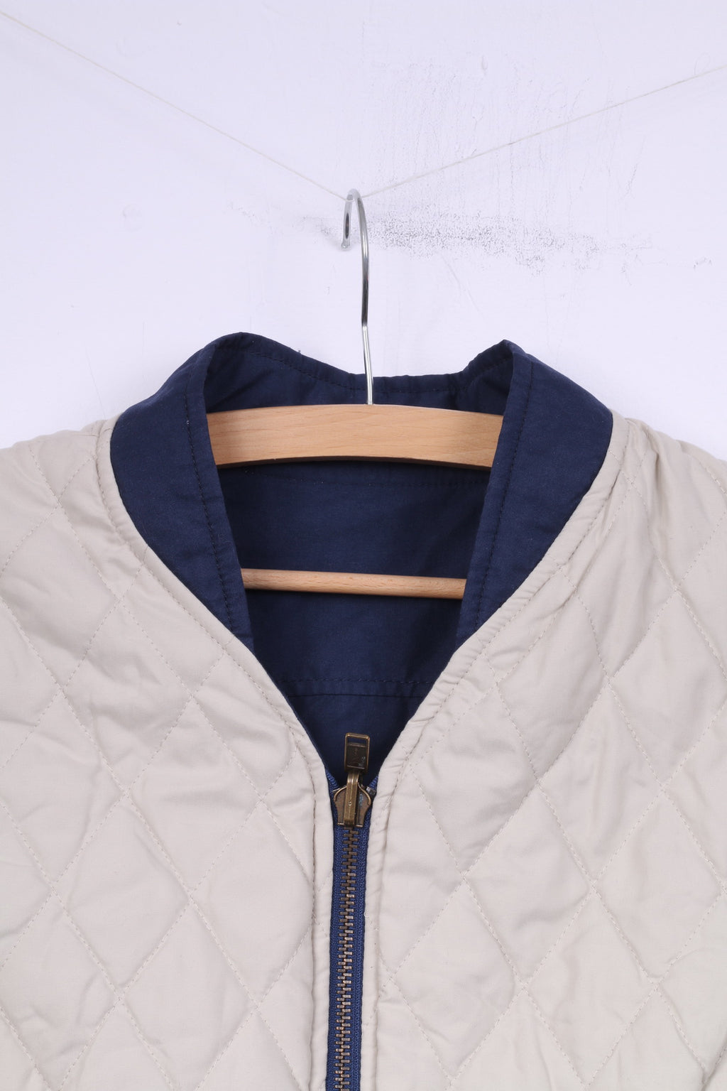 Cavallo Womens 10 S Vest Bodywarmer Double Sided Navy/Beige Nylon Riding