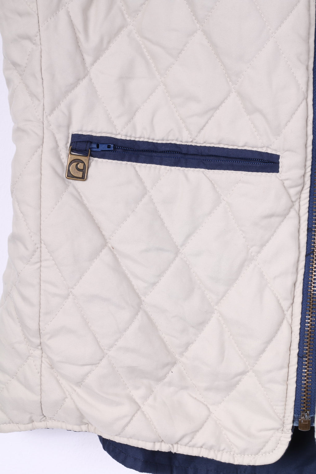 Cavallo Womens 10 S Vest Bodywarmer Double Sided Navy/Beige Nylon Riding