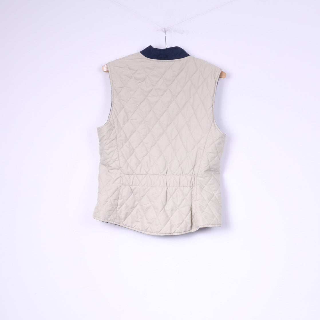 Cavallo Womens 10 S Vest Bodywarmer Double Sided Navy/Beige Nylon Riding