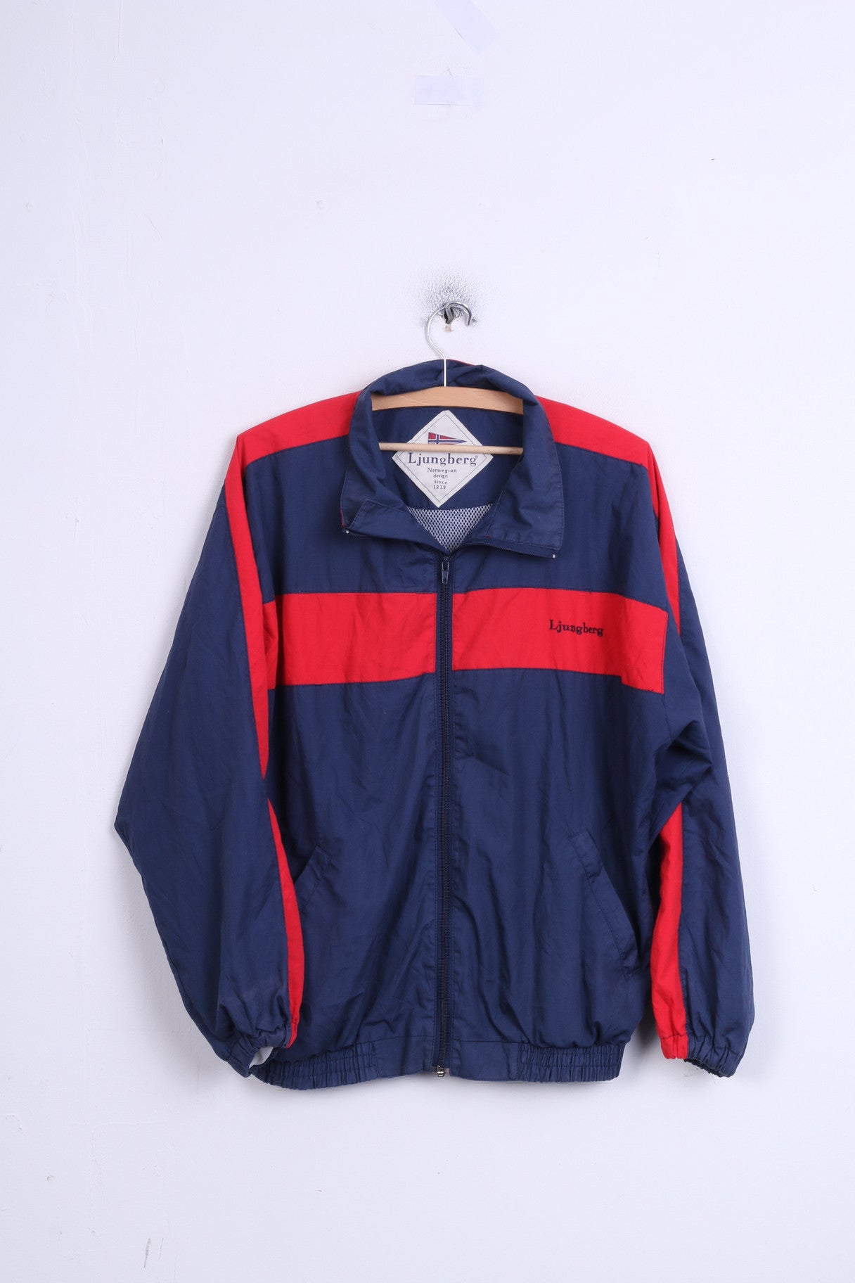 Ljungberg Veste de survêtement pour homme avec fermeture éclair complète et poches bleu marine