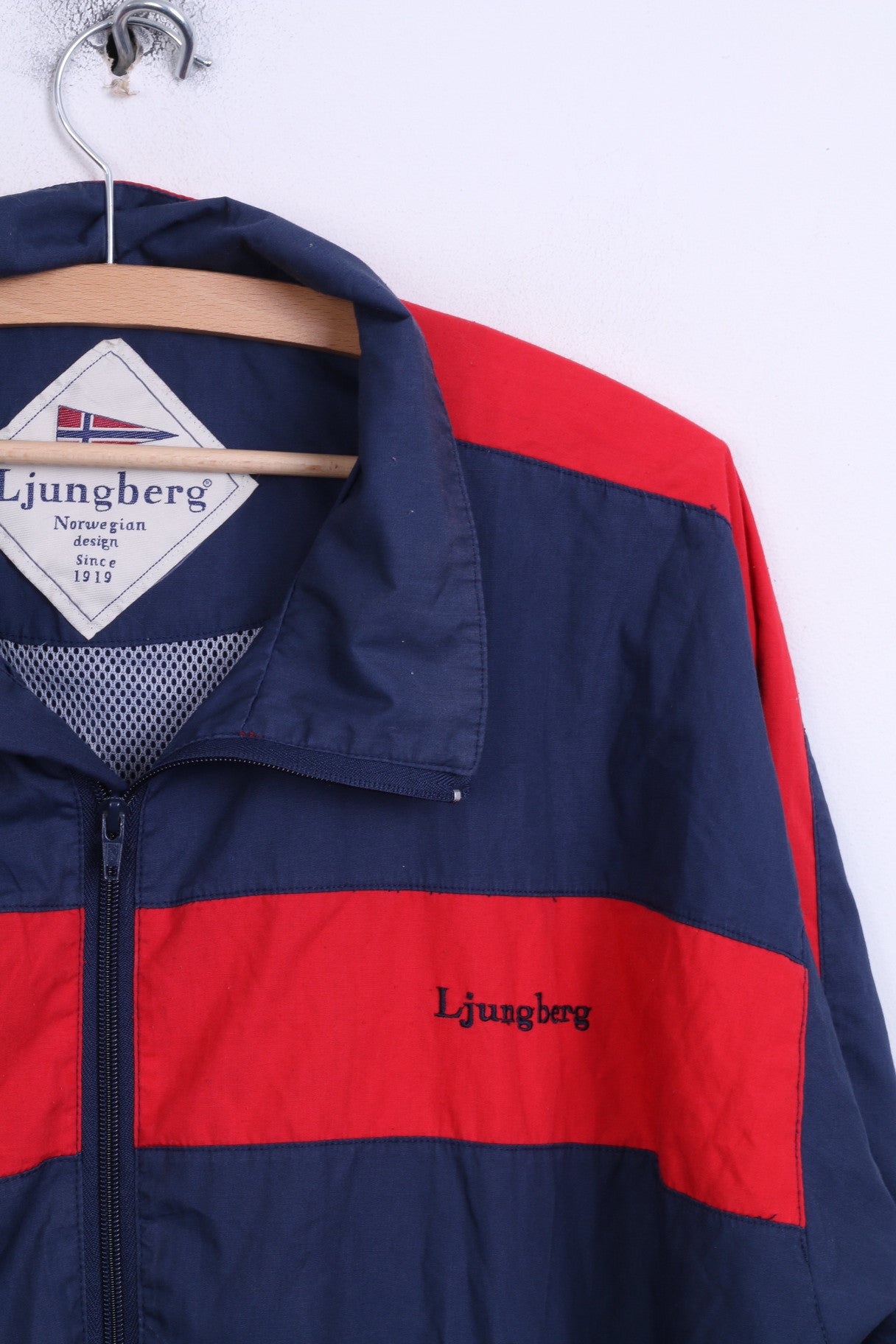 Ljungberg Veste de survêtement pour homme avec fermeture éclair complète et poches bleu marine