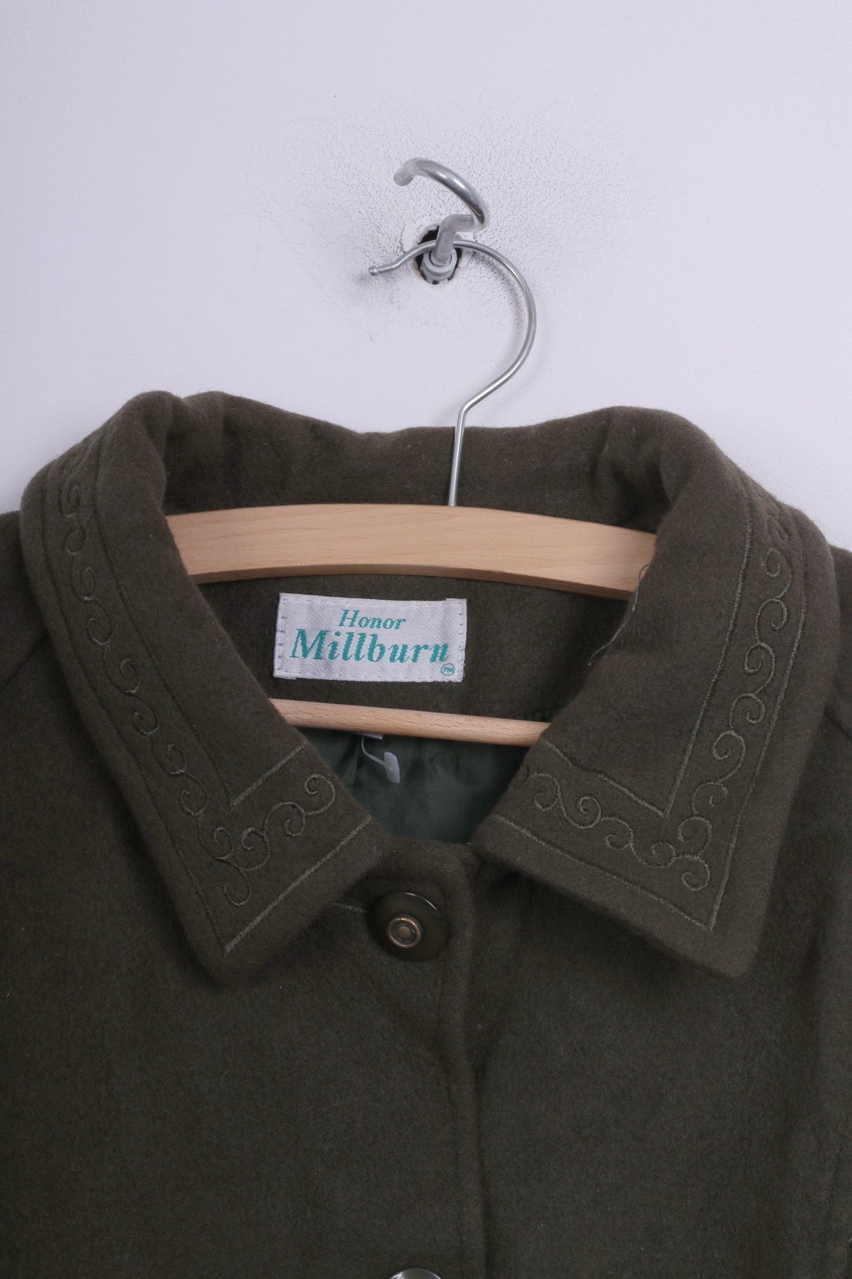 Honor Millburn Womens 20 XXL Jacket Single Breasted Dark Green Vintage