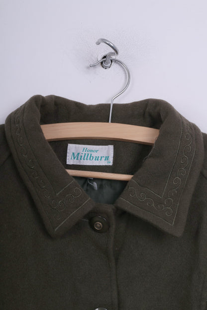 Honor Millburn Womens 20 XXL Jacket Single Breasted Dark Green Vintage