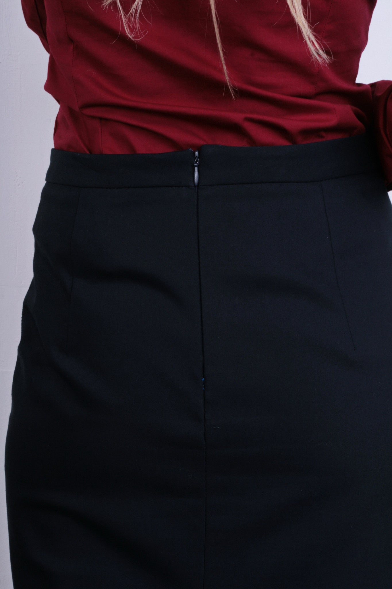 Zara Basic Womens S Elegant Skirt Royal Blue Office Work - RetrospectClothes