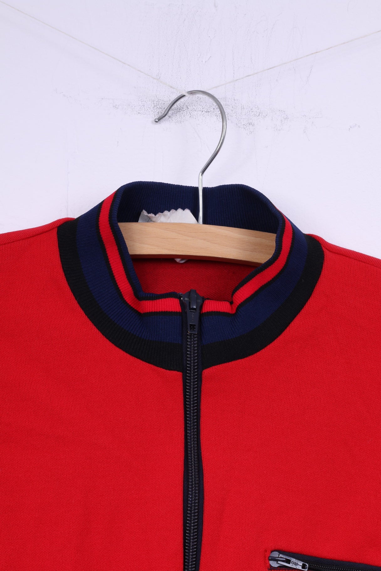 Sport Womens 44 XL Sweatshirt Jumper Red Full Zipper Sportswear