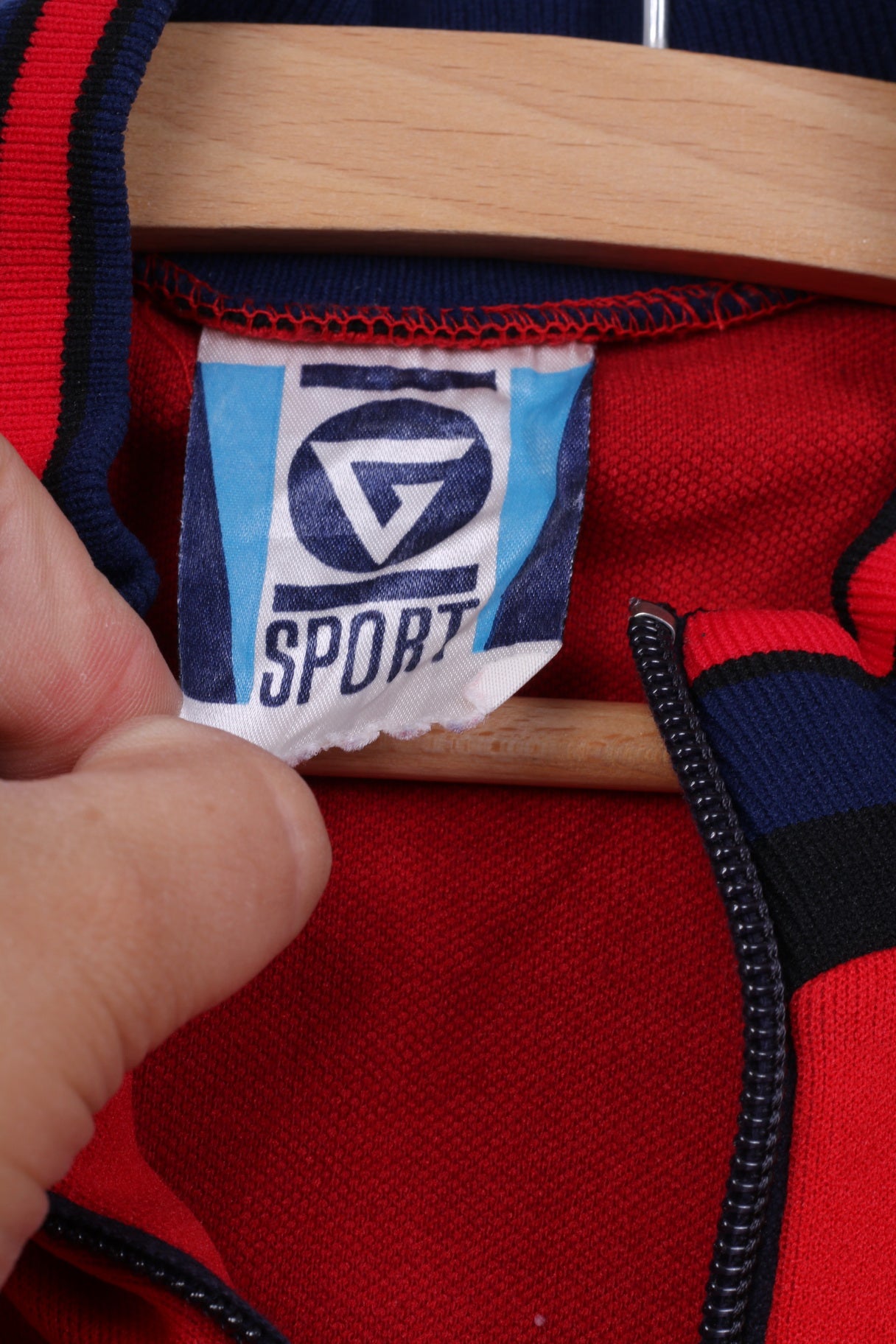 Sport Womens 44 XL Sweatshirt Jumper Red Full Zipper Sportswear