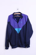 Sportive Mens XL Sweatshirt Navy Sport Warm Up Jacket - RetrospectClothes