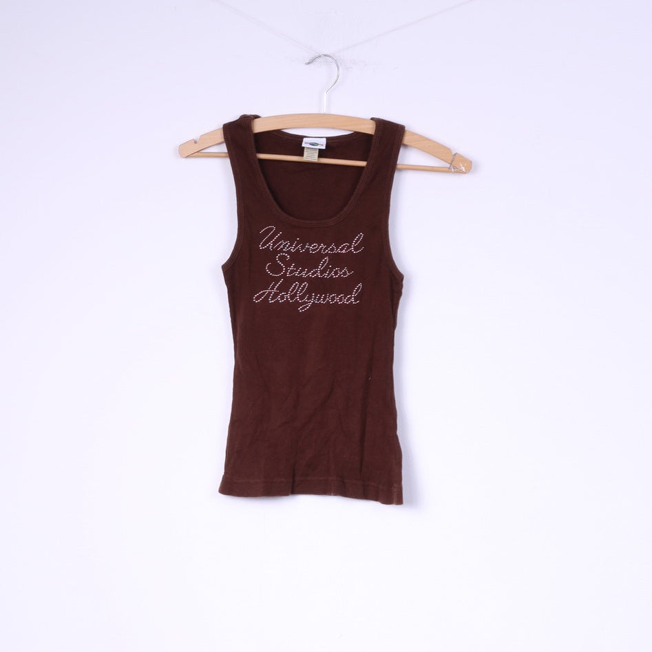 Universal Studios Débardeur S pour femme en coton marron 