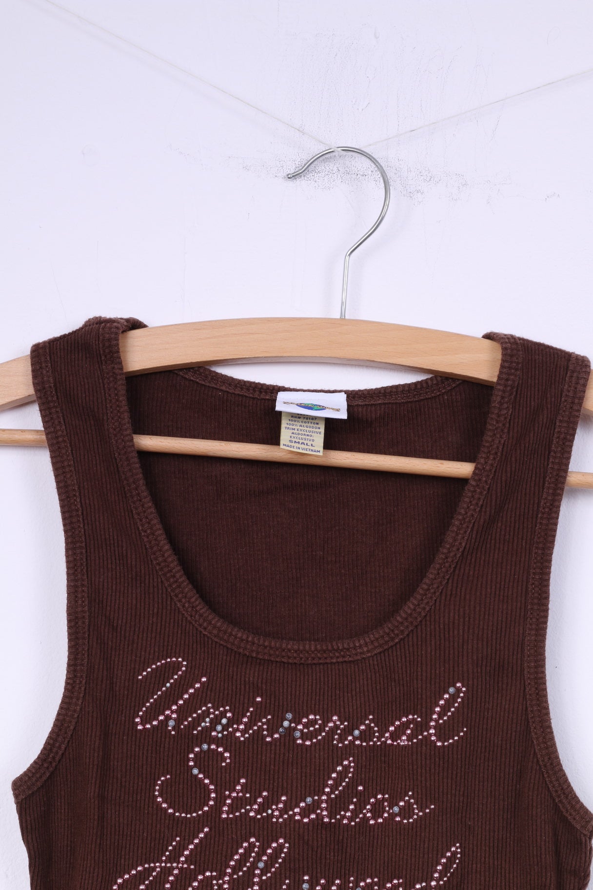 Universal Studios Débardeur S pour femme en coton marron 