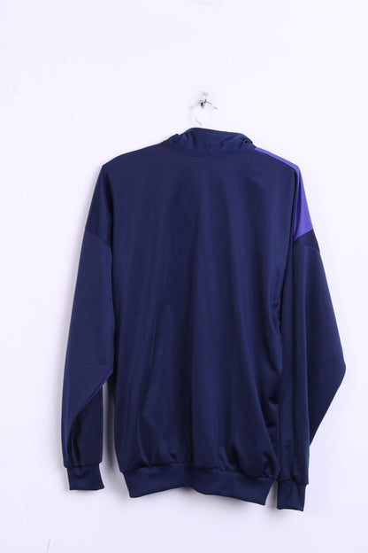 Sportive Mens XL Sweatshirt Navy Sport Warm Up Jacket - RetrospectClothes