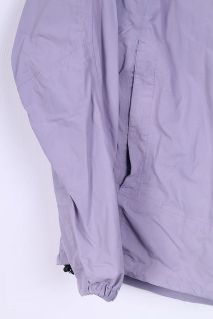 Sprayway Womens 14 L Jacket Purple Nylon Waterproof Hidden Hood Outdoor