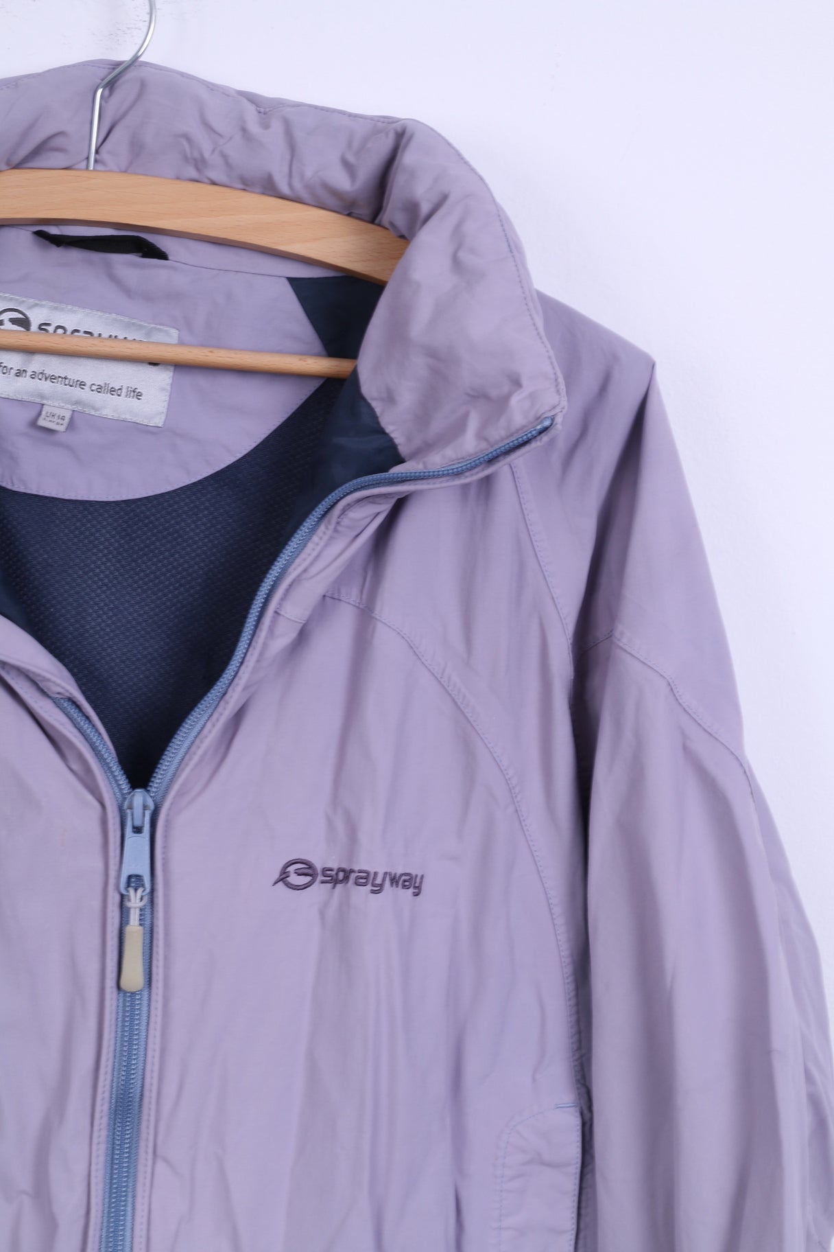 Sprayway Veste femme 14 L en nylon violet imperméable à capuche cachée pour l'extérieur