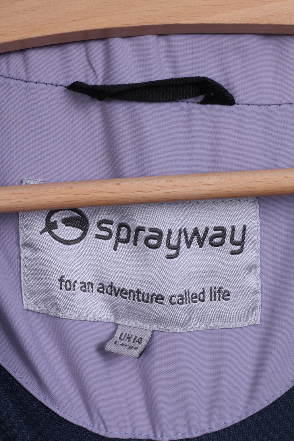 Sprayway Veste femme 14 L en nylon violet imperméable à capuche cachée pour l'extérieur