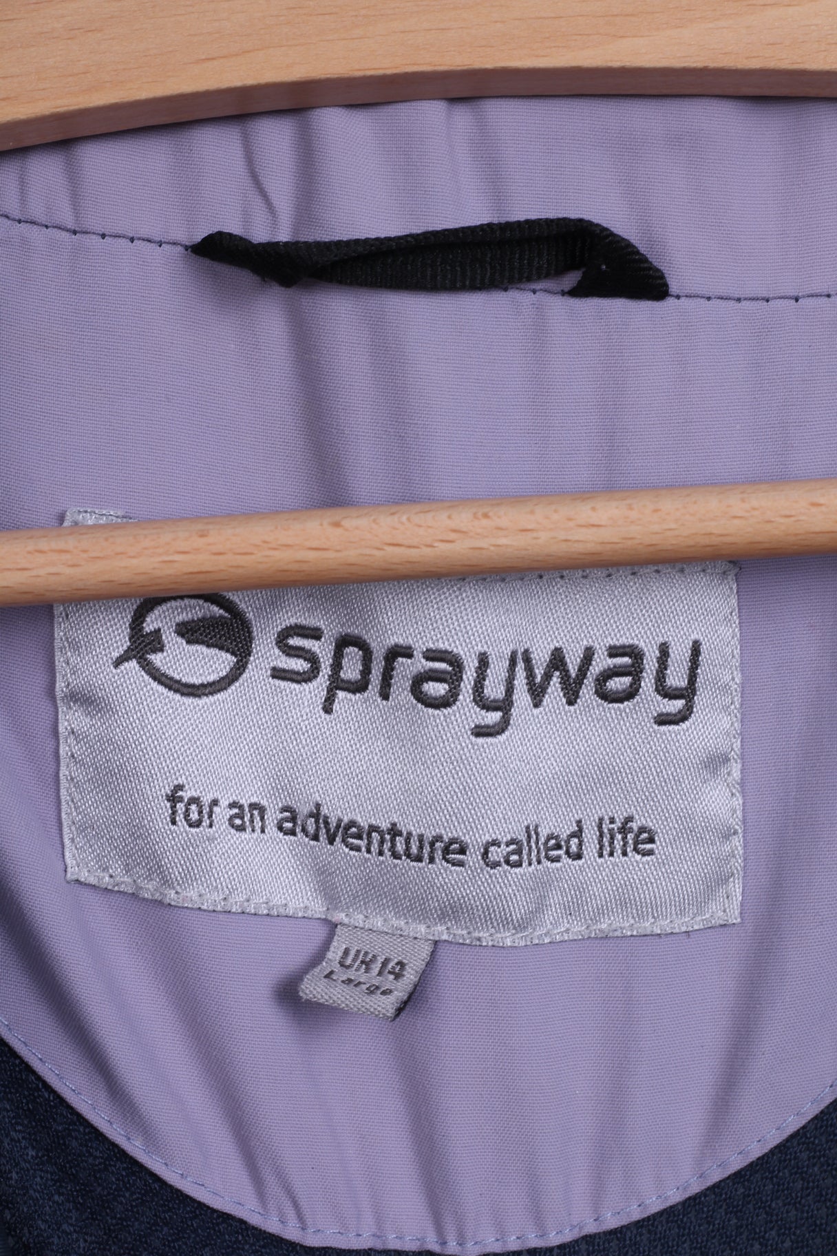 Sprayway Veste femme 14 L en nylon violet imperméable à capuche cachée pour l'extérieur