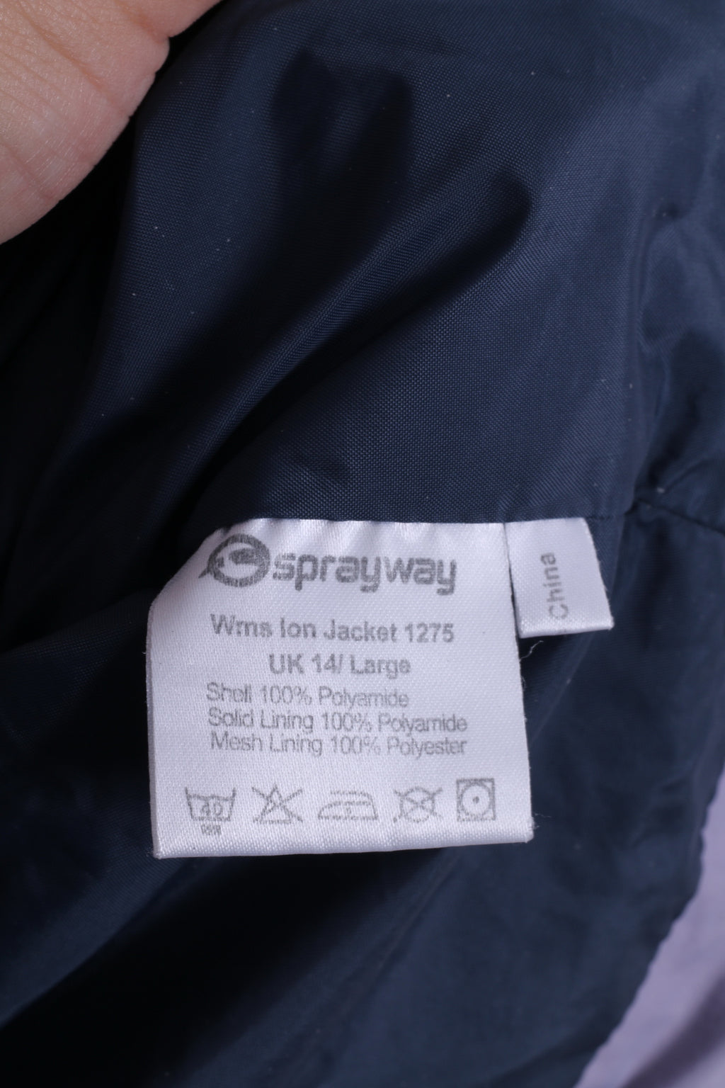 Sprayway Veste femme 14 L en nylon violet imperméable à capuche cachée pour l'extérieur
