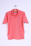 PING Garçons XLJ 14 Âge Polo Chemise de Golf Boutons Détaillés Pêche