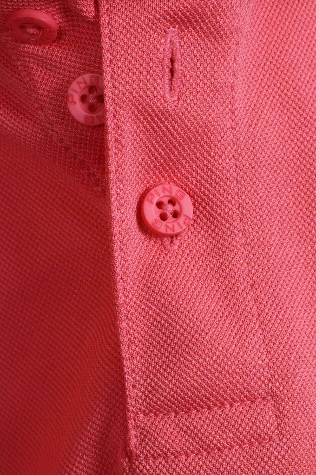 PING Ragazzi XLJ 14 Età Polo Camicia Golf Bottoni Dettagliati Pesca