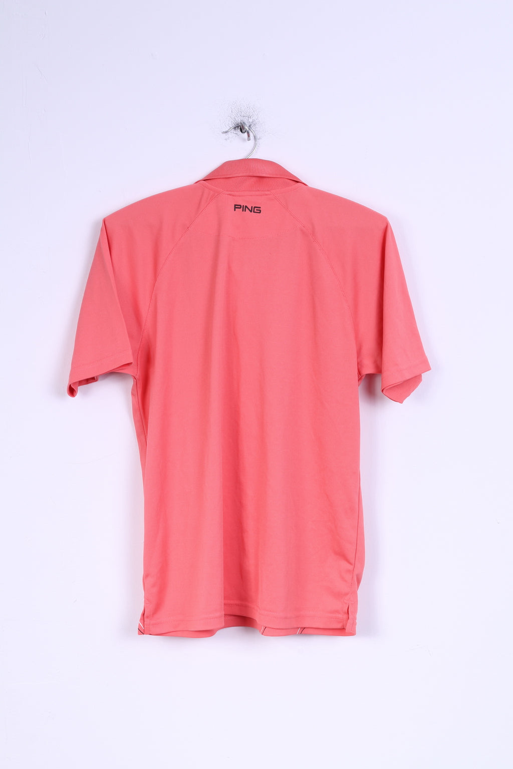 PING Boys  XLJ  14 Age Polo Shirt Golf Shirt Detailed Buttons Peach