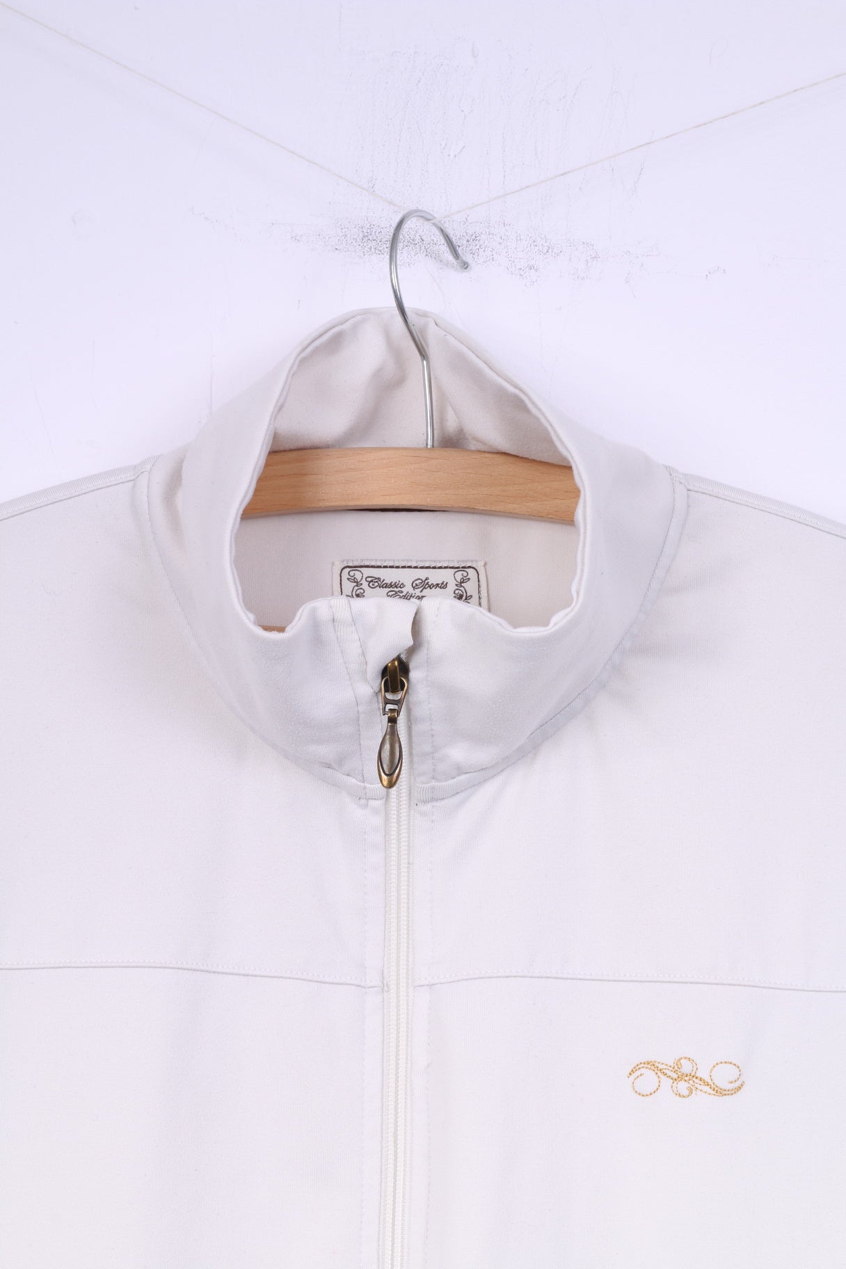 TCM Classic Sports Edition Womens 42 L Sweatshirt Full Zipper White Sportswear