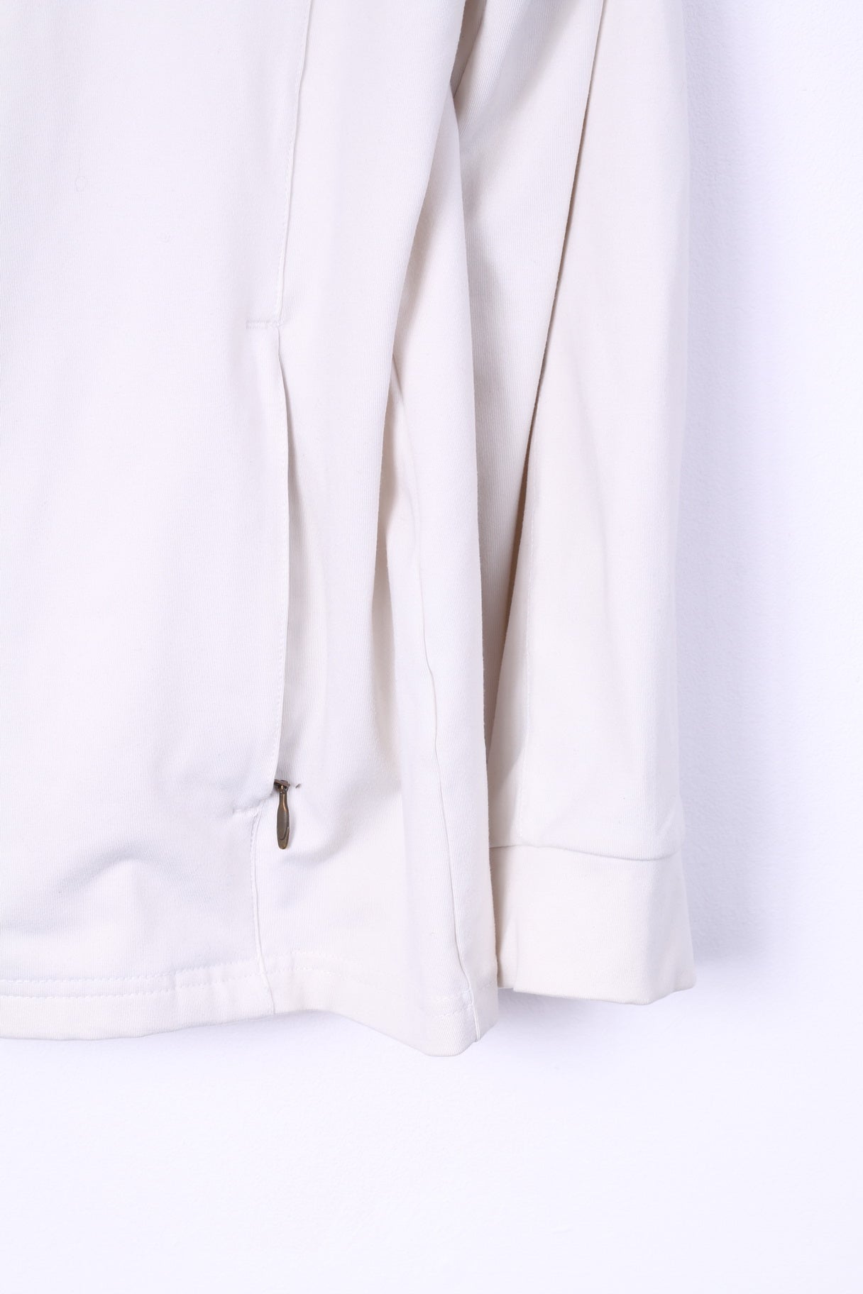 TCM Classic Sports Edition Sweat-shirt blanc avec fermeture éclair pour femme 42 L 