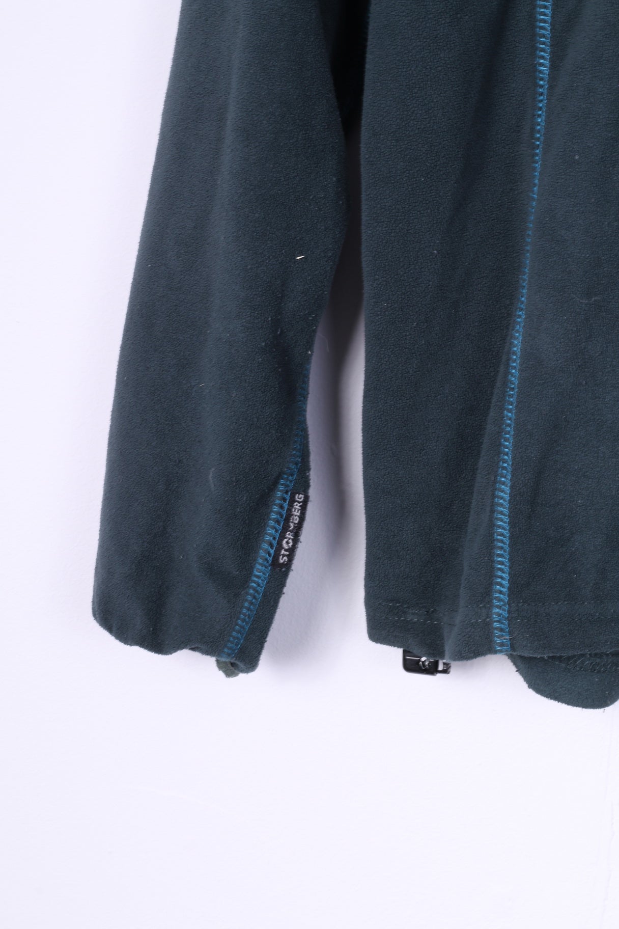 Stormberg Mens M Fleece Top Green Sportswear Top Sweatshirt Zip Neck