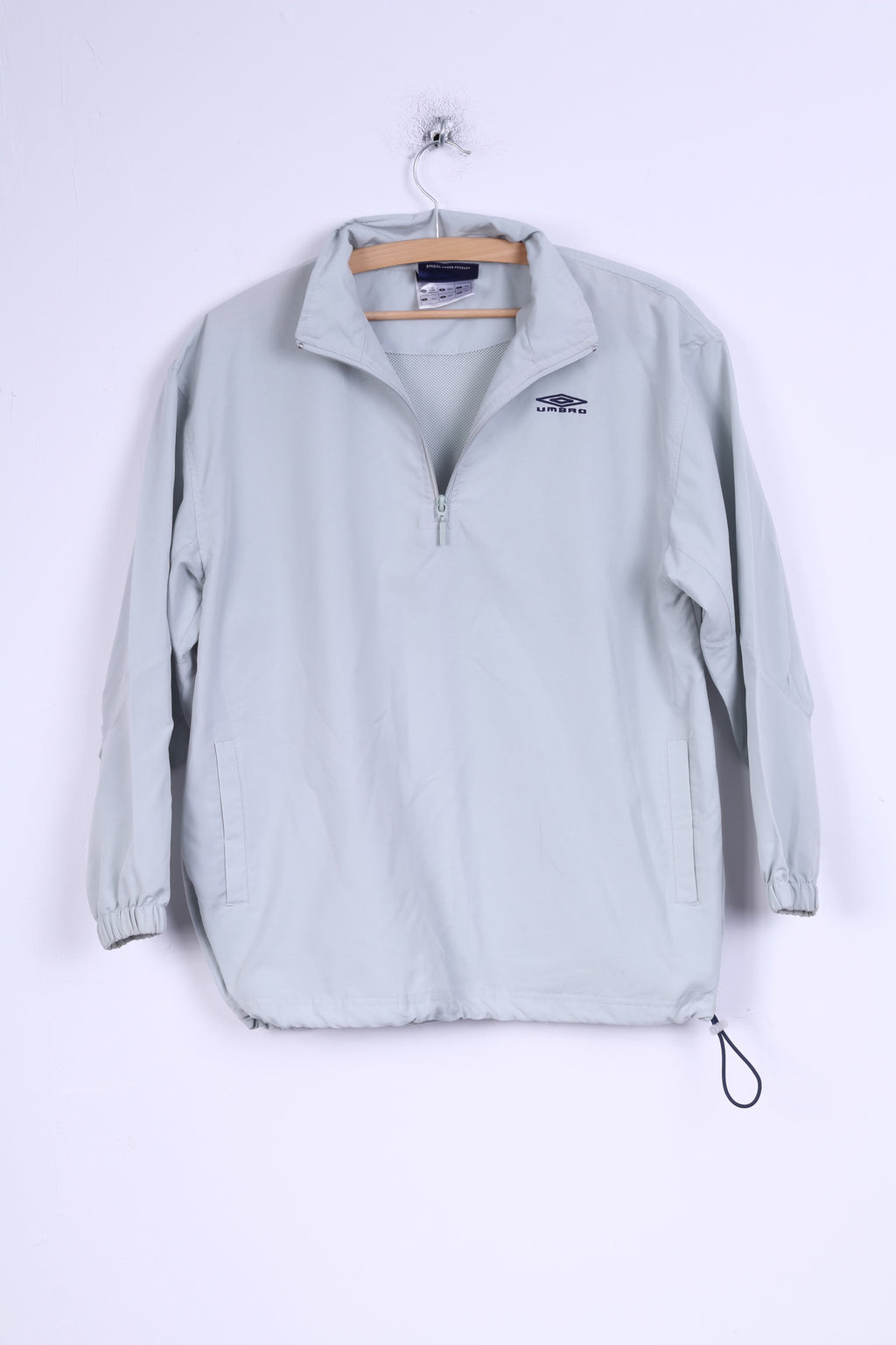 Umbro Youth LB 158 Pullover Jacket Grey Lightweight Training Top