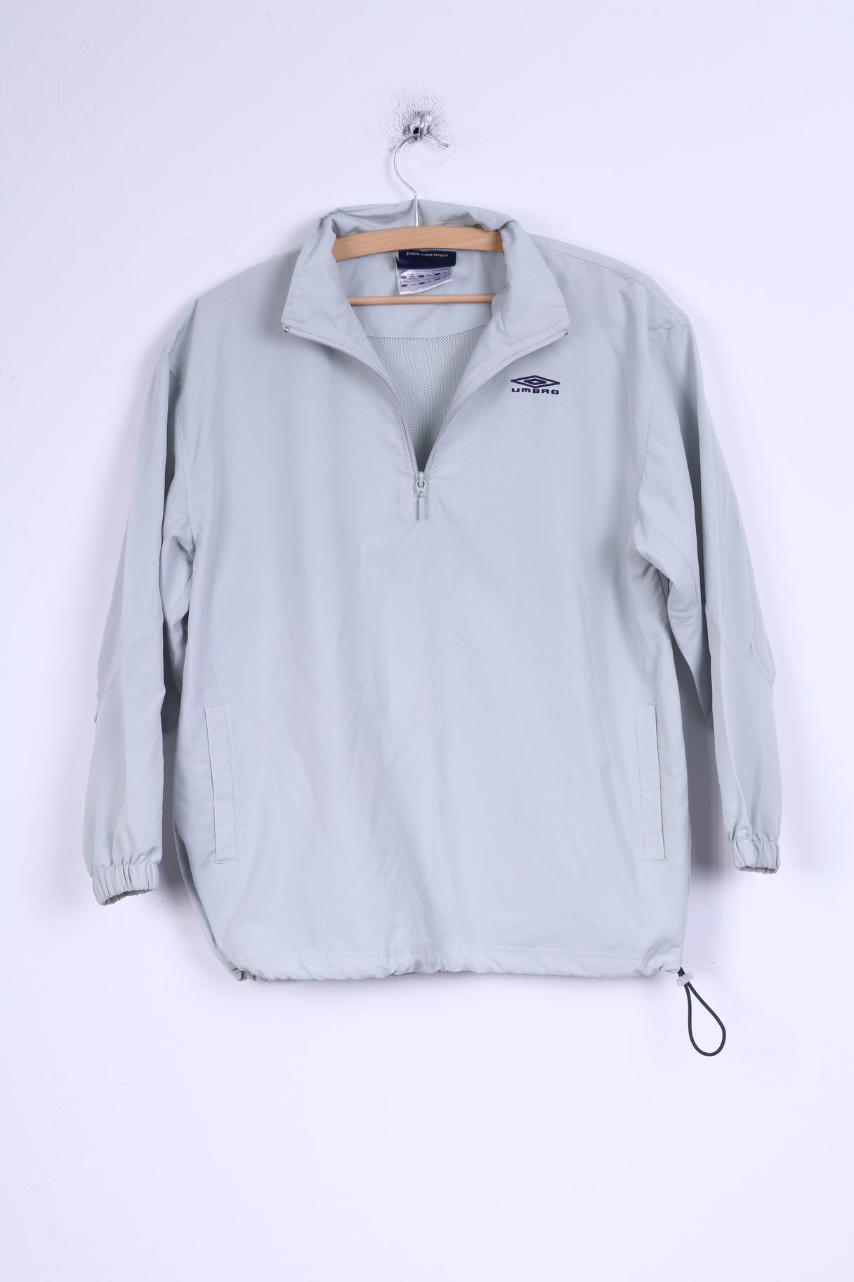 Umbro Youth LB 158 Pullover Jacket Grey Lightweight Training Top