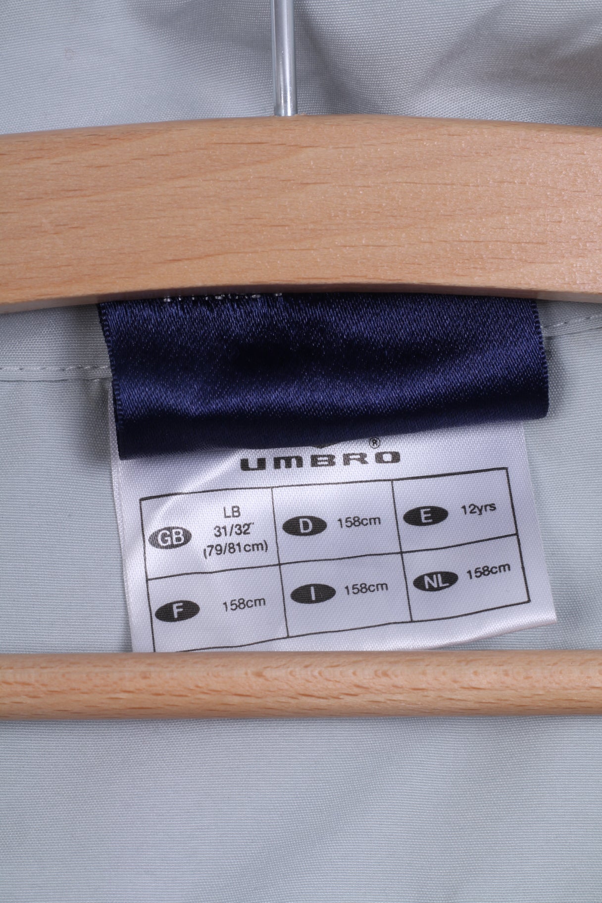 Umbro Youth LB 158 Pullover Jacket Grey Lightweight Training Top