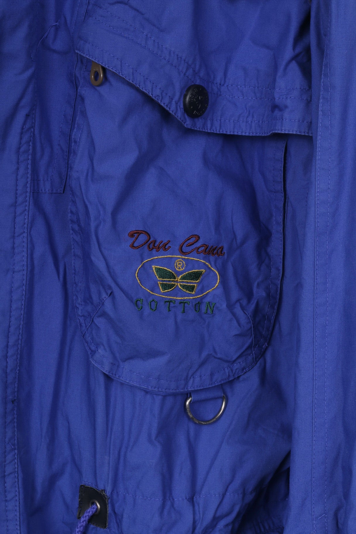 Davidsson's Don Cano Veste S pour homme Indygo Para en coton avec fermeture éclair complète et capuche