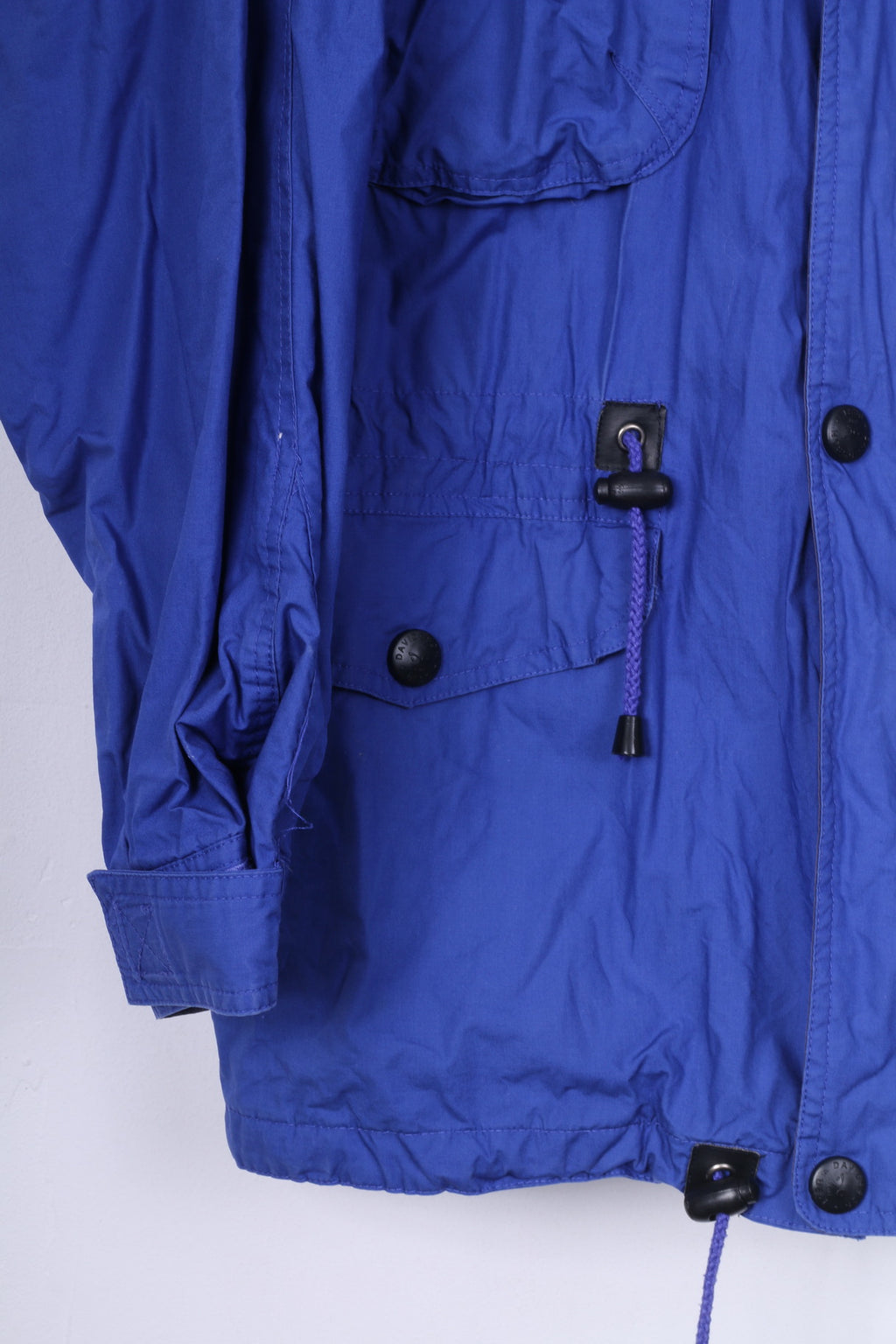 Davidsson's Don Cano Veste S pour homme Indygo Para en coton avec fermeture éclair complète et capuche