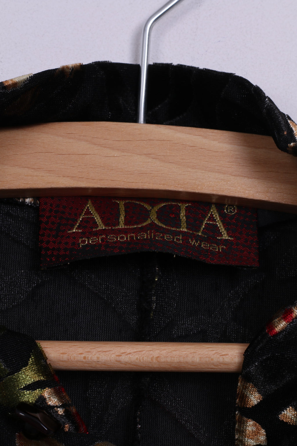 Adda Abbigliamento personalizzato Abito da donna 38 S Nero Mini stampa floreale in stile cinese 