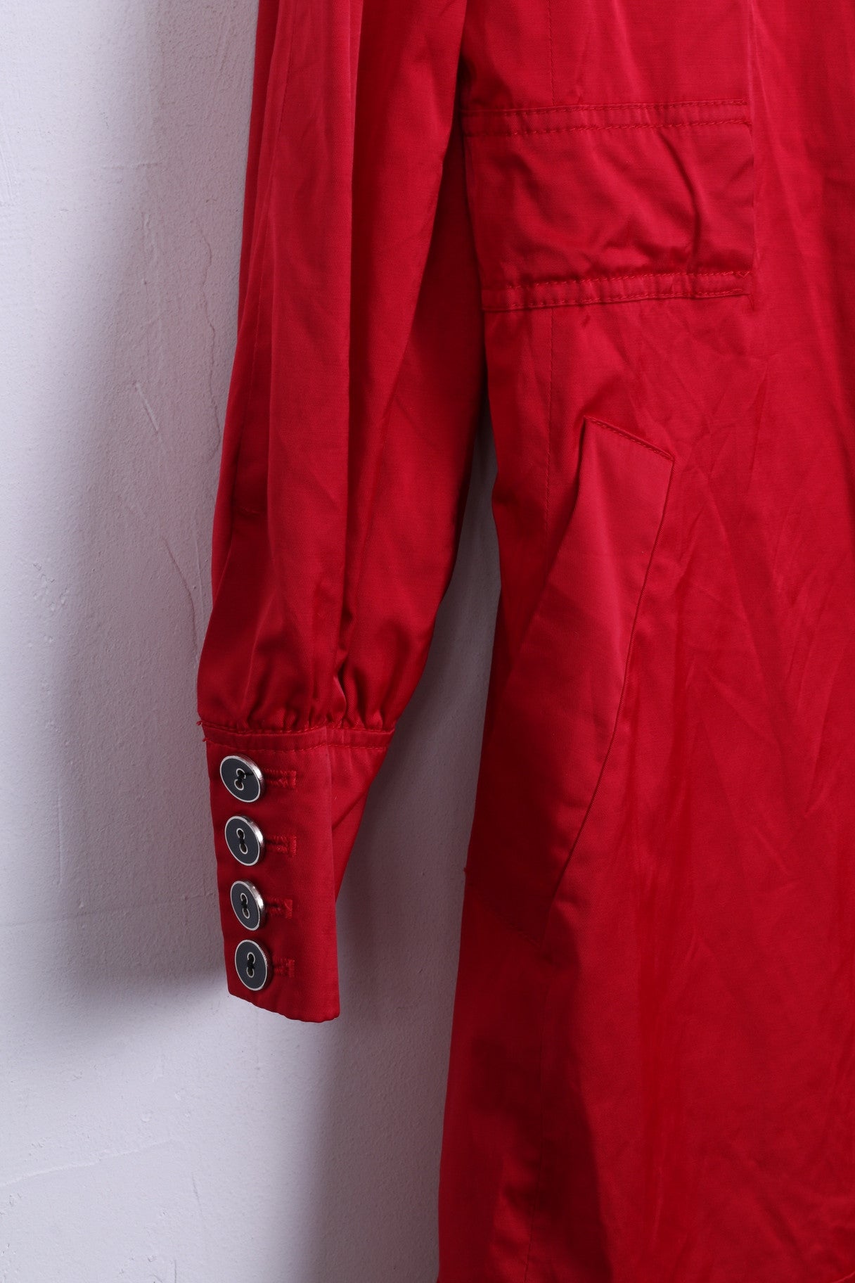 MNG SUIT Womens M Long Jacket Red Coat Mango