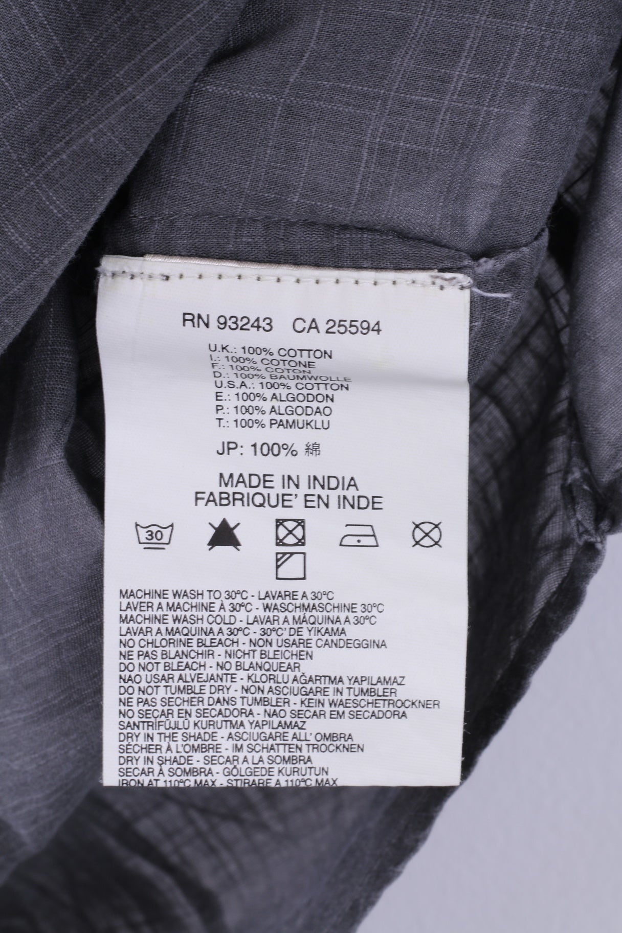 Diesel M Camicia casual da uomo a maniche corte in cotone grigio, top estivo