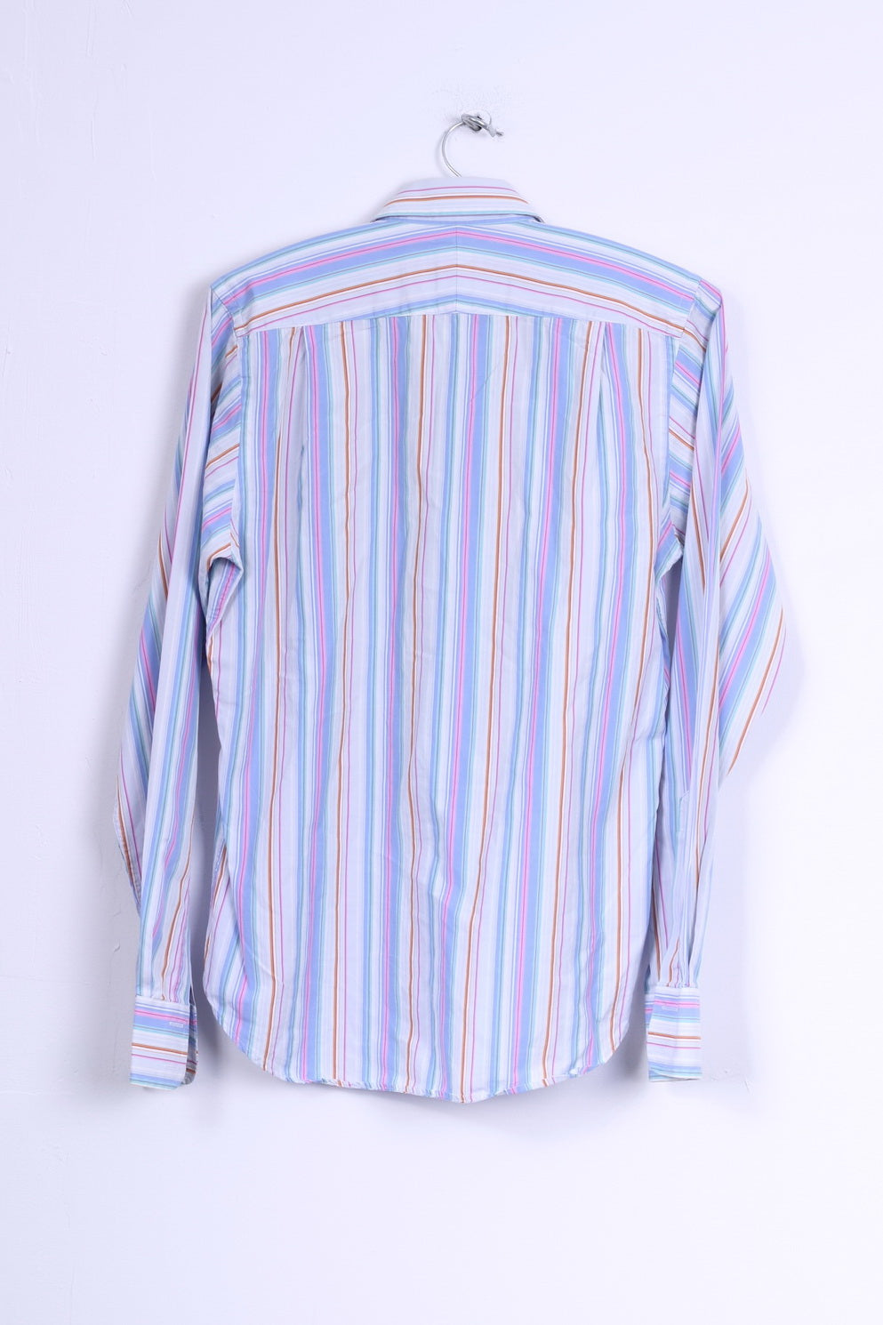 Charles Tyrwhitt Chemise décontractée pour homme en coton à rayures bleues à manches longues