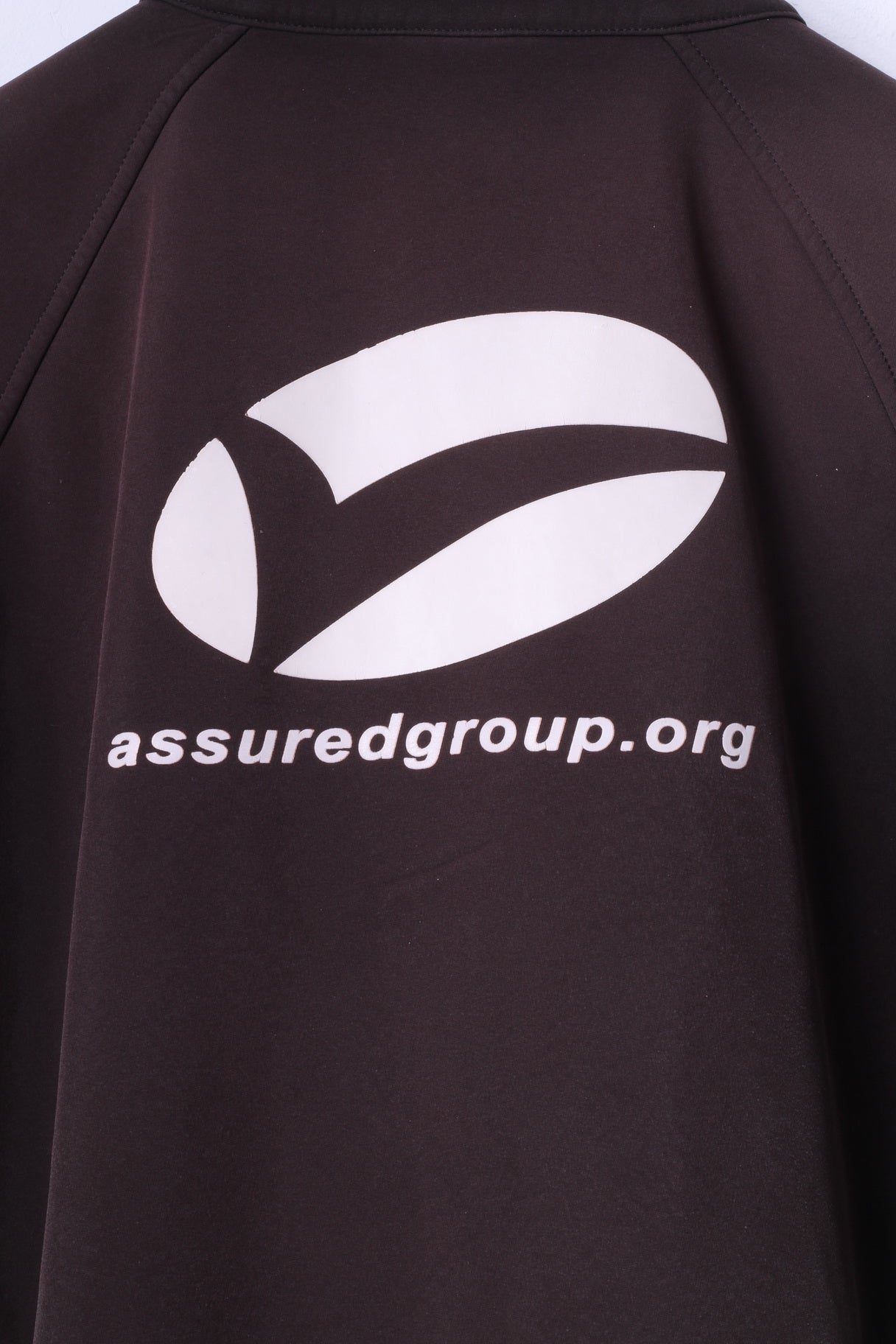 Assuredgroup Veste M pour homme en softshell marron avec fermeture éclair complète