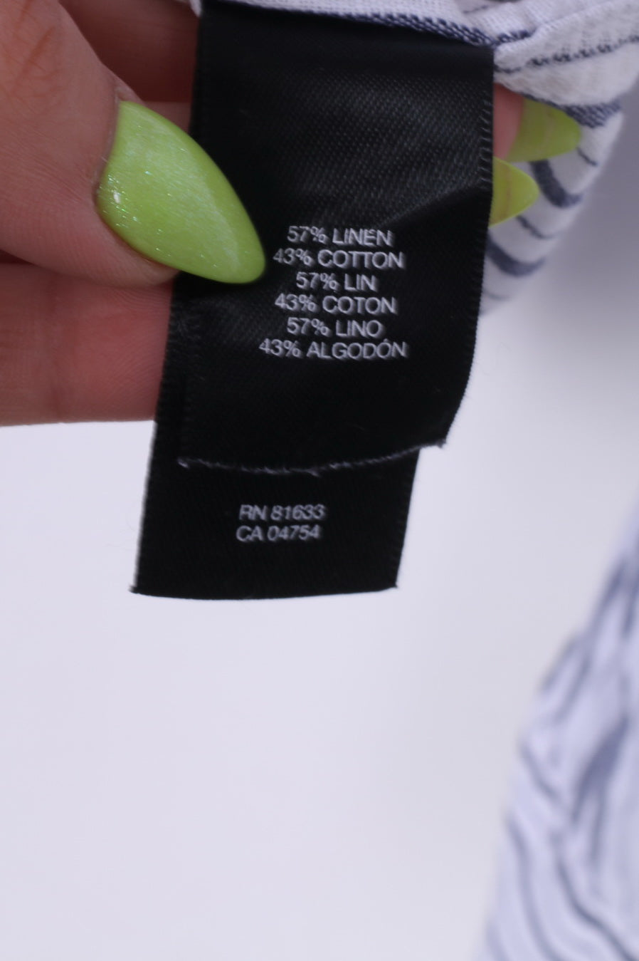 Kenneth Cole Chemise décontractée en coton rayé à manches longues pour homme