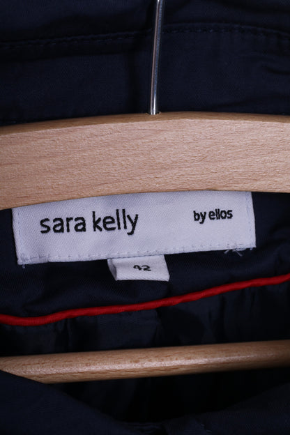 Trench Sara Kelly di Ellos da donna 42 M in cotone monopetto blu scuro 