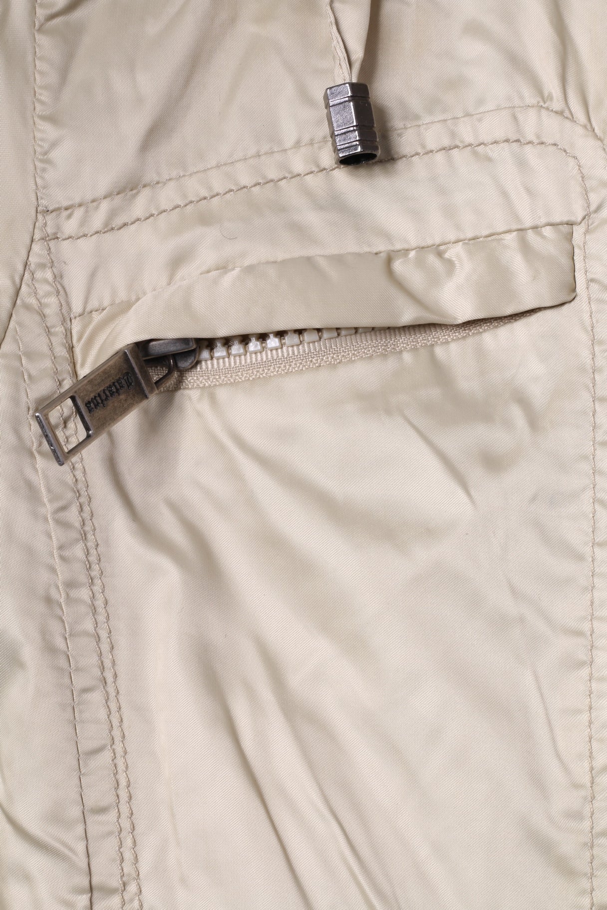 Catarina Womens S (XS) Jacket Gold Shiny Belted Hooded Lightweight Fit Top