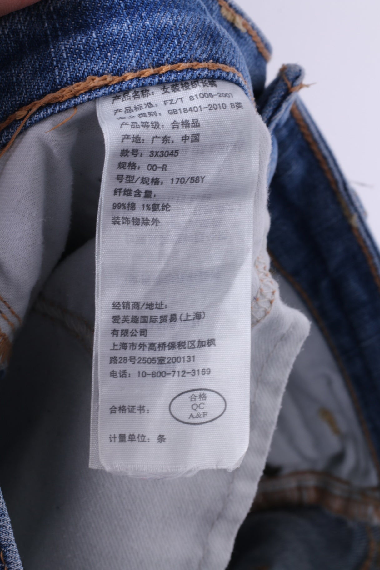 Hollister California Womens W23 L33 00R Trousers Denim Pants Cotton Loow Waist Jeans