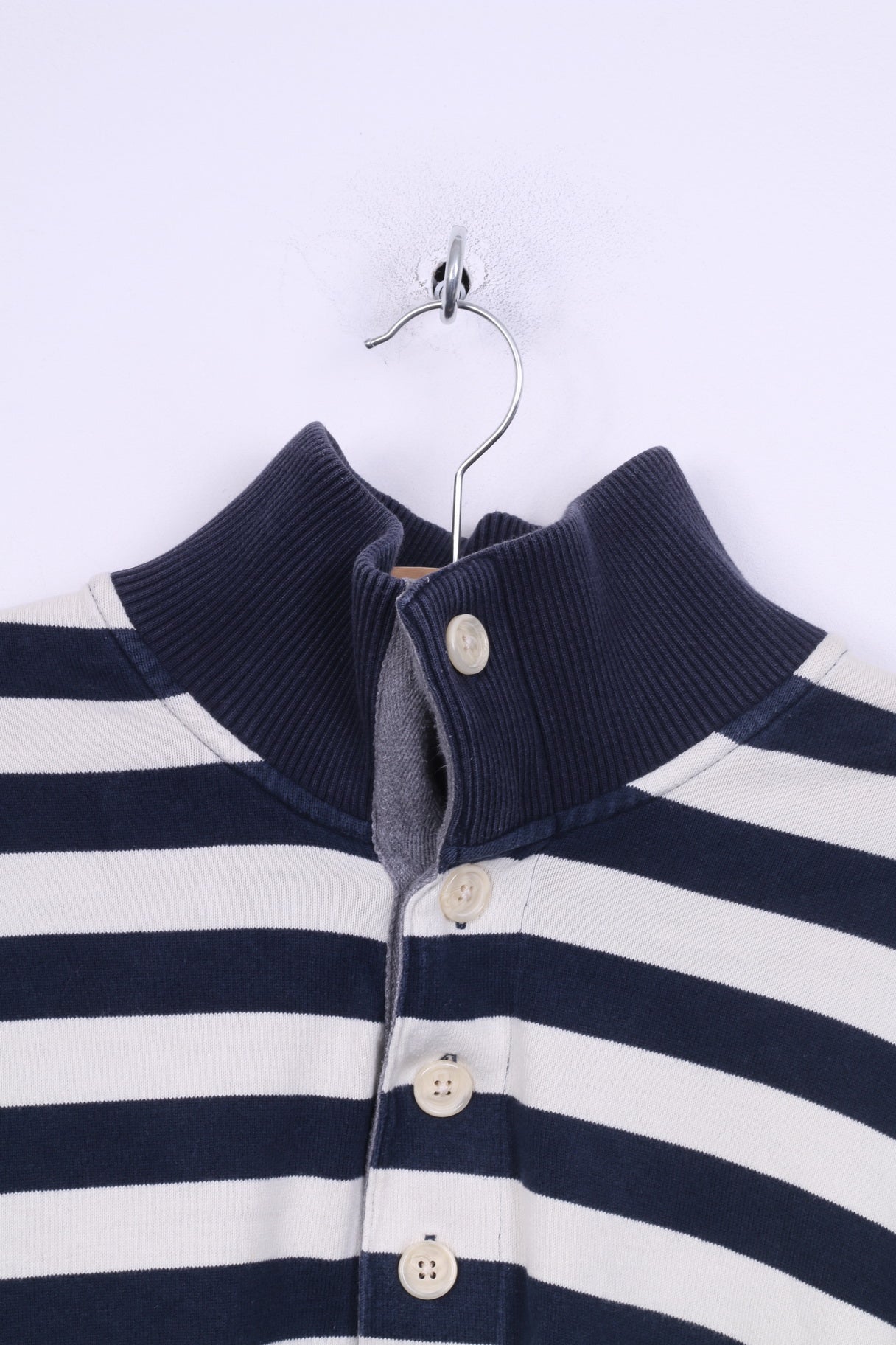 Gant Uomo XL Maglione in cotone Maglione a righe in cotone blu scuro