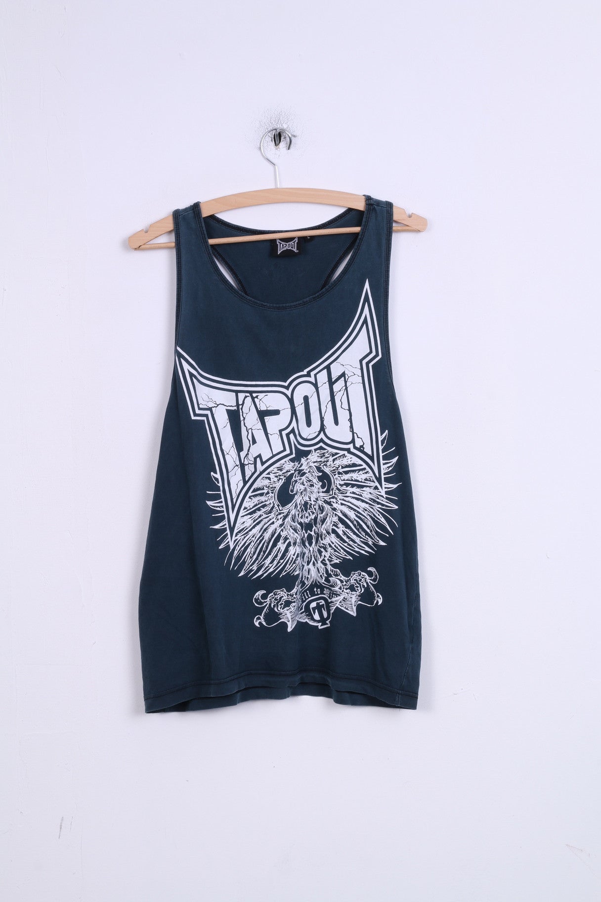 Tapout Womens L Sleeveless Athletic Top Boxing Sport MMA KSW Inky