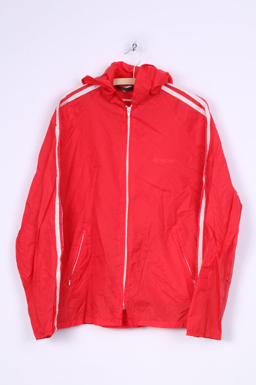 Monark Sport Ab Veste 6 pour homme Rouge Fermeture éclair complète à capuche en nylon imperméable