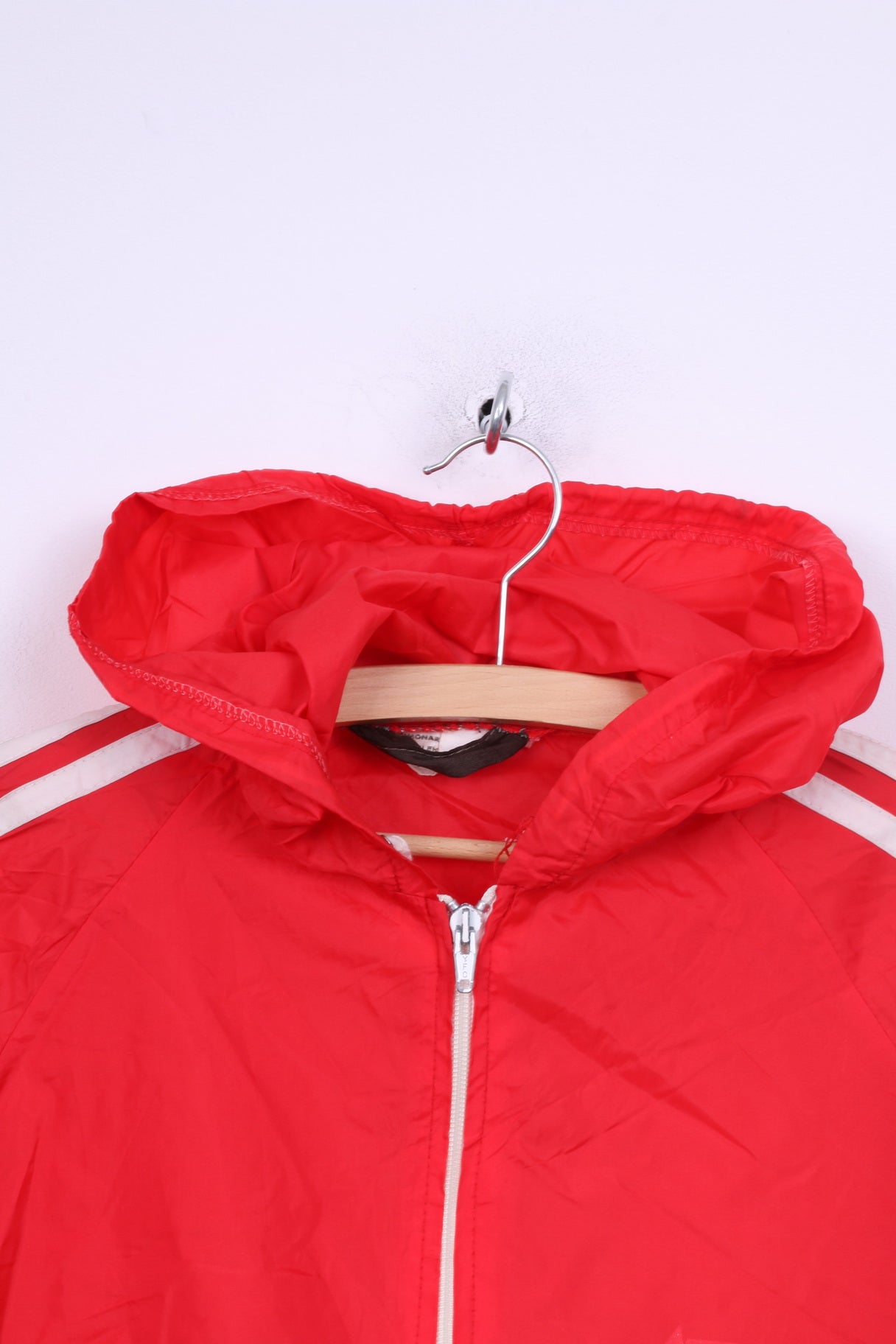 Monark Sport Ab Veste 6 pour homme Rouge Fermeture éclair complète à capuche en nylon imperméable
