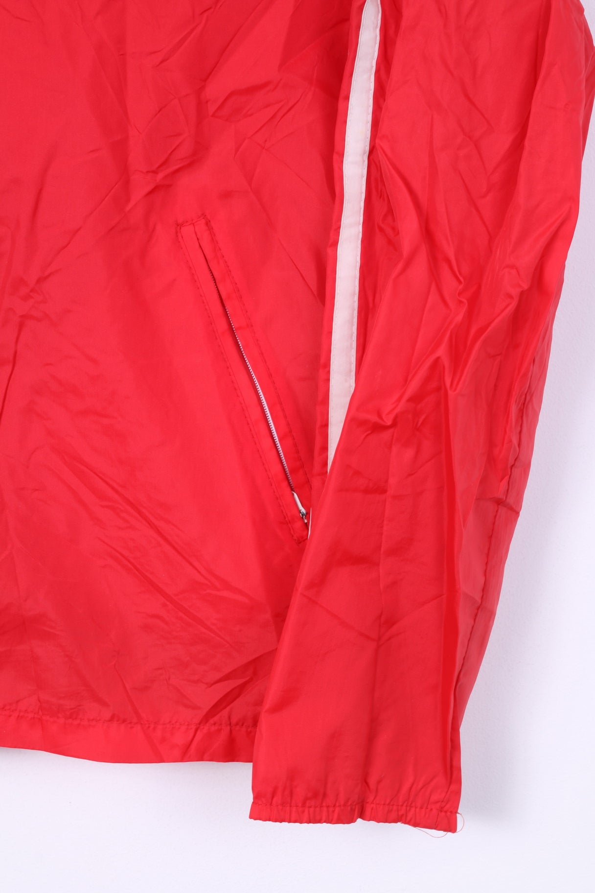 Monark Sport Ab Veste 6 pour homme Rouge Fermeture éclair complète à capuche en nylon imperméable