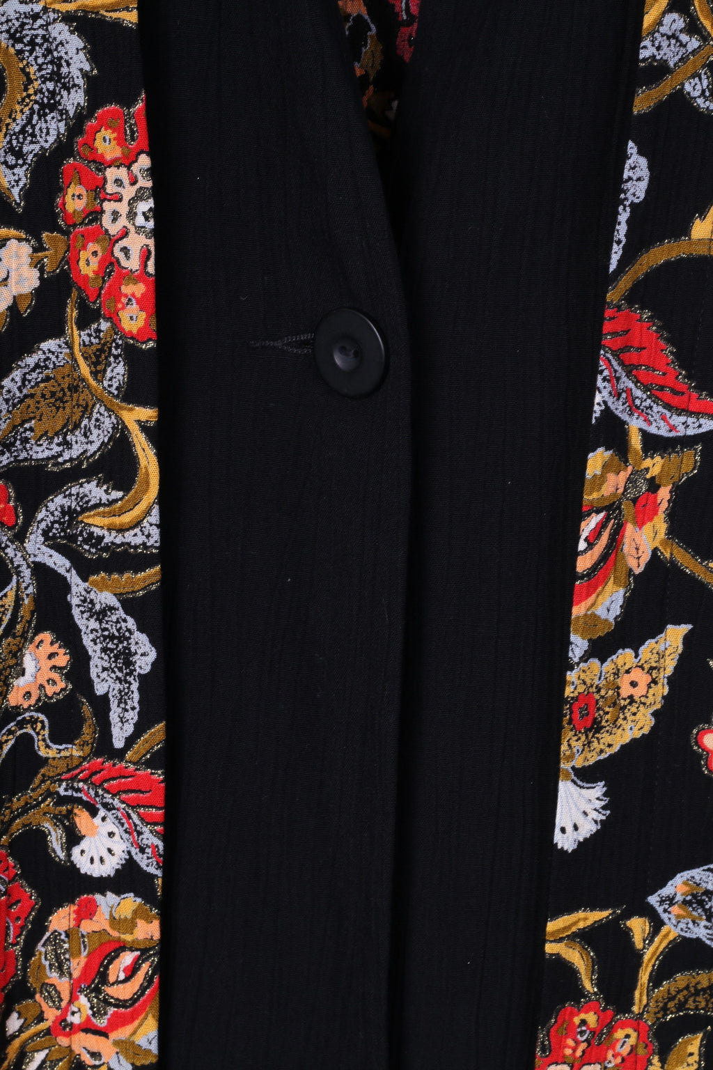 Modiamo Donna 48/50 Blazer XXL Top floreale con spalline in viscosa nera 