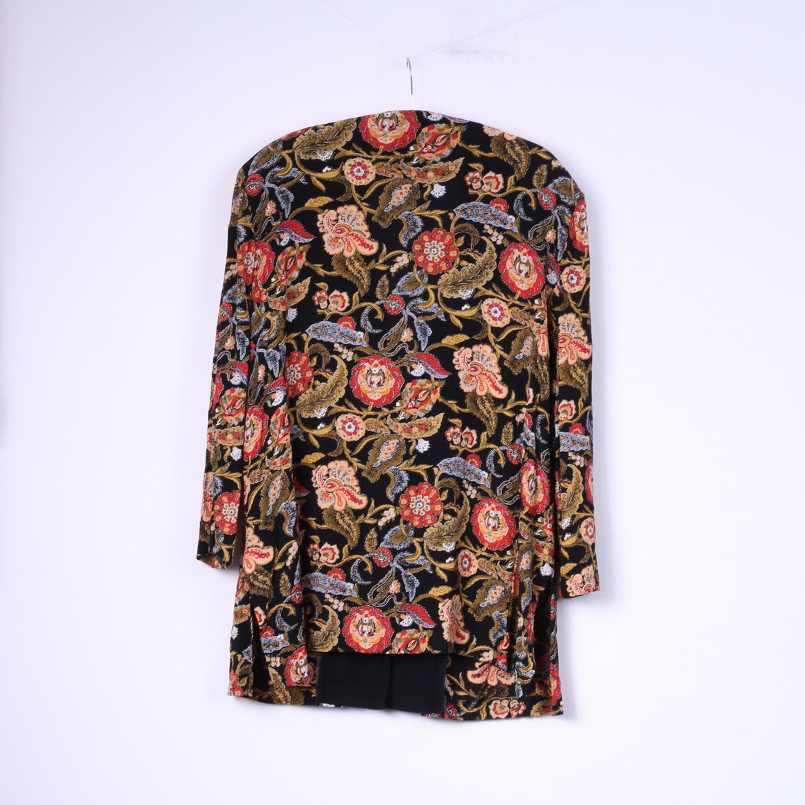 Modiamo Donna 48/50 Blazer XXL Top floreale con spalline in viscosa nera 