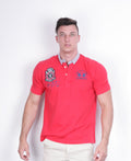 La Martina Mens L Polo Shirt Red Cotton UK Polo Sport - RetrospectClothes