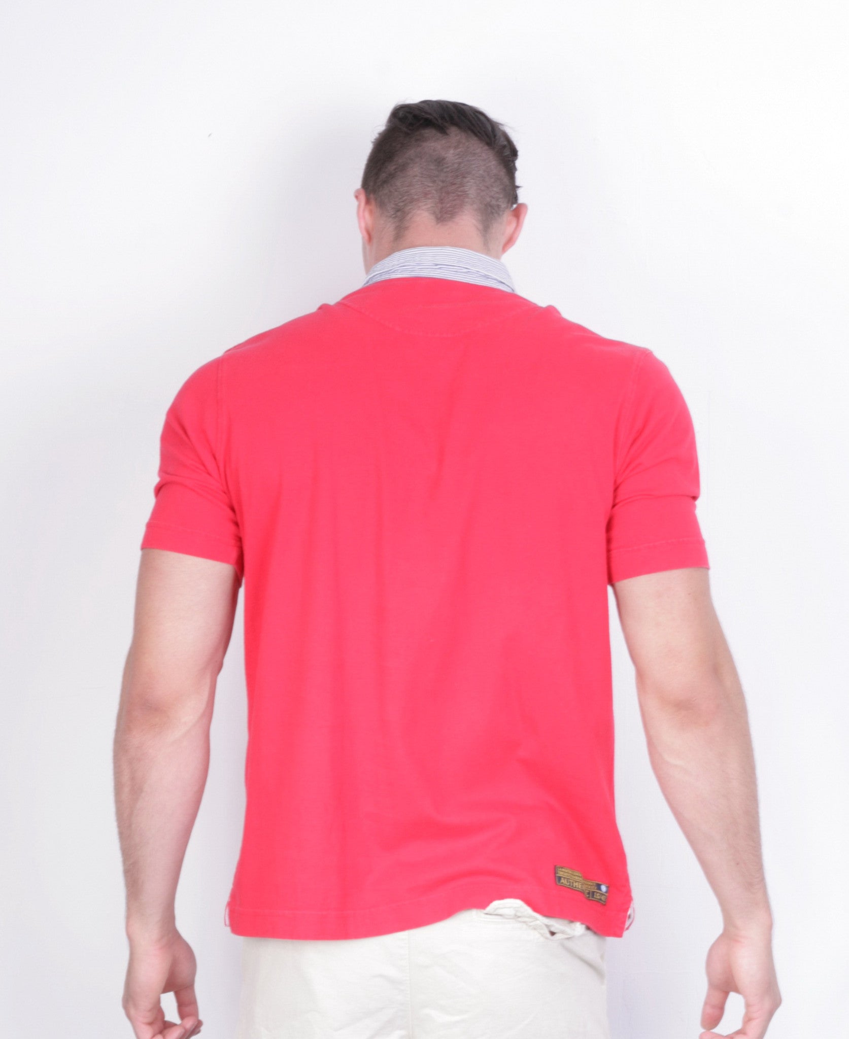 La Martina Mens L Polo Shirt Red Cotton UK Polo Sport - RetrospectClothes