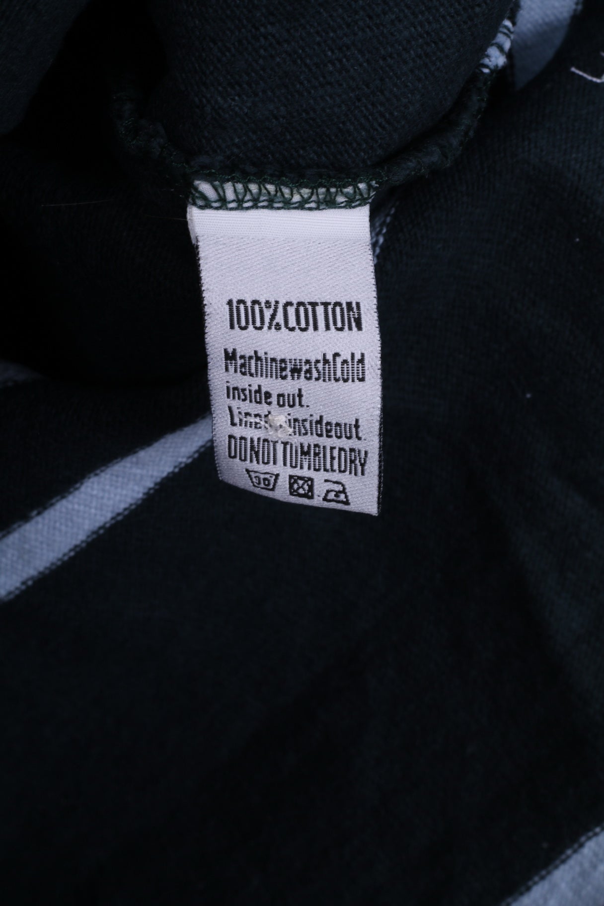 Polo da uomo M Superdry Top in cotone a righe con bottoni vintage verdi 