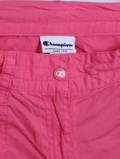 Champion Womens M Casual Shorts Pink Cotton